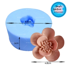 Khuôn Silicon - Hoa Lan - 4.8cm - Nhụy Mai 2 Tầng