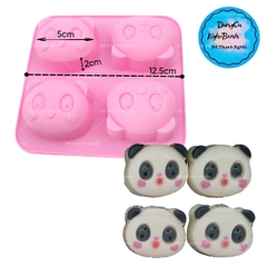 Khuôn Silicon - Động Vật - Vĩ Mặt Gấu Trúc 4C