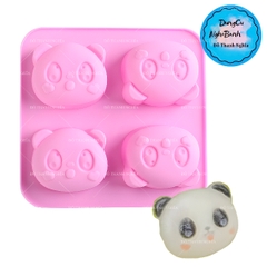 Khuôn Silicon - Động Vật - Vĩ Mặt Gấu Trúc 4C