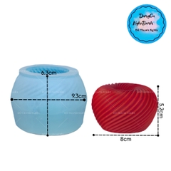 Khuôn Silicon - Trái Cây - Táo Xoắn 8cm