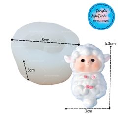 Khuôn Silicon - Động Vật - Cừu Nằm