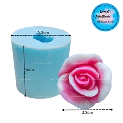 Khuôn Silicon - Hoa Hồng Nở - d19 - 3cm