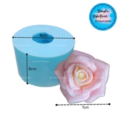 Khuôn Silicon - Hoa Hồng Nở - D20 7CM - Thái Nở