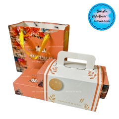 Hộp Giấy - Bánh Trung Thu Quai Xách - 4 Bánh - 4N05