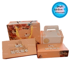 Hộp Giấy - Bánh Trung Thu Quai Xách - 4 Bánh - 4N05