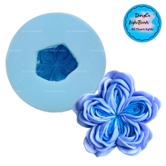 Khuôn Silicon - Hoa Hồng Lai - Hồng Anh 6.5cm