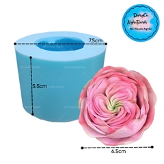 Khuôn Silicon - Hoa Hồng Lai - Hồng Anh - 7cm