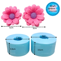 Khuôn Silicon - Hoa Cúc Thược Dược Phi Set 2 MSL - 4-5cm