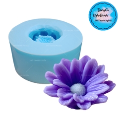 Khuôn Silicon - Hoa Cúc Phi - Cánh Thẳng - 5.7cm