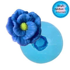 Khuôn Silicon - Hoa Cúc Xoay Thái M3 - 3.5cm
