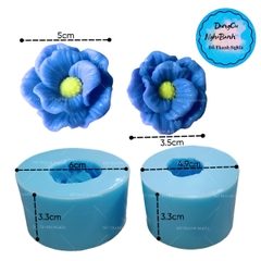 Khuôn Silicon - Hoa Cúc Thái Xoay M3 Set 2 - 3.5-5cm