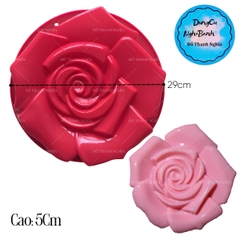 Khuôn Silicon - Đế Cốt - Hoa Hồng - 26cm Cao 5cm