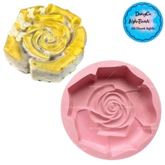 Khuôn Silicon - Đế Cốt - Hoa Hồng - 26cm Cao 5cm