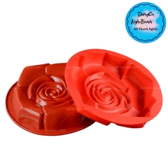 Khuôn Silicon - Đế Cốt - Hoa Hồng - 26cm Cao 5cm