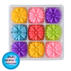 [10 cup] Khuôn Silicon - Cup Set 5cm - M78 Thược Dược