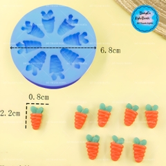 Khuôn Silicon - Rau Củ - Cà Rốt Sọc 8c