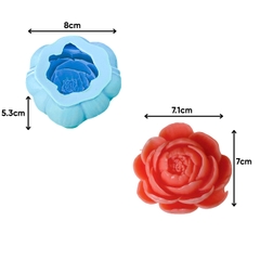 Khuôn Silicon - Hoa Hồng Hoa Mao Lương 7.1cm