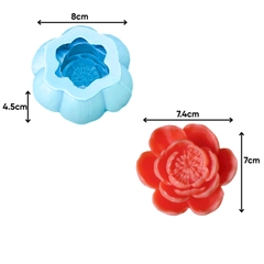 Khuôn Silicon - Hoa Cúc - Cánh Thẳng Nhuỵ 7.4cm