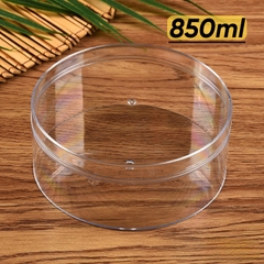 Hộp Nhựa - Tròn 15x6cm - Mika Cứng Giòn - 850ml