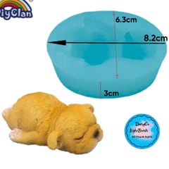 Khuôn Silicon Động Vật Chó Cún Nằm Dài