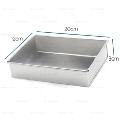 Khuôn Nhôm - Cao 8cm - Chữ Nhật