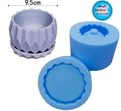 Khuôn Silicon - Chậu Cây - Đa Giác 9.5cm