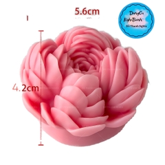 Khuôn Silicon - Hoa Mao Lương Mẫu Đơn 5.6cm SMD