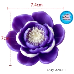 Khuôn Silicon - Hoa Cúc - Cánh Thẳng Nhuỵ 7.4cm