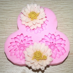 Khuôn Silicon Hoa Thược Dược - 4.5cm - 3c