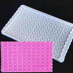 Khuôn Silicon -Viền Đan Xoắn 16cm x 10cm