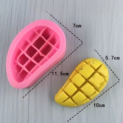 Khuôn Silicon - Trái Cây - Xoài Cắt Miếng 10cm
