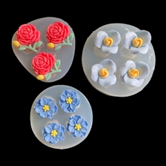 Khuôn silicon - Hoa Cúc Dẹp 4c - 2.8cm