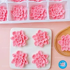 Khuôn Silicon - Sen Đá Cánh Tia Nhọn 6.8cm