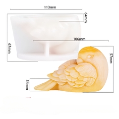 Khuôn Silicon - Động Vật - Chim 4d 10.6cm