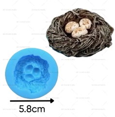 Khuôn Silicon - Động Vật - Chim Hoa Lá Cành - Tổ 5.8cm