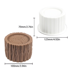 Khuôn Silicon- Vĩ  Đế Khúc Gỗ Nhỏ 10Cm