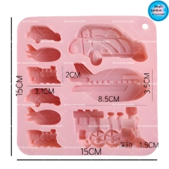 Khuôn Silicon - Xe Cộ - Vĩ Máy Bay Tàu Lửa 9C