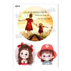 Decal Chủ Đề Gia Đình - GĐ -GĐ18