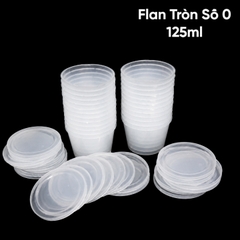 Hộp Nhựa - Tròn Bánh Flan - Số 0 125ml - Set 50