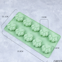 Khuôn Silicon - Động Vật - Bàn Chân Chó Mèo 3.5cm - 10C