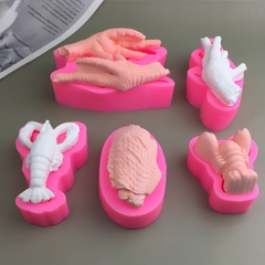 Khuôn Silicon - Món Ăn - Đùi Gà- Cánh Gà 7.5cm