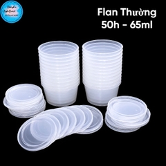 Hộp Nhựa - Bánh Flan - Thường 65ml