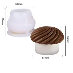 Khuôn Silicon - Rau Củ - Nấm 4.6cm