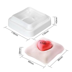 Khuôn Silicon - Gối Trái Tim Tình Yêu