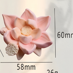 Khuôn Silicon Hoa Sen Thái Nở - Sen Nước - SHS - Sen 5.8cm Kèm Đài