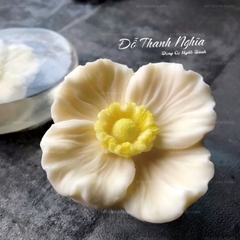 Khuôn Silicon - Hoa Cúc Dẹp 4 Cánh - 6cm