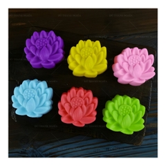 [10 cup] Khuôn Silicon - Cup Set 5cm - M56 Hoa Sen Nhọn