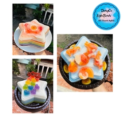 Khuôn Cơm Nhựa - Xôi - Thạch 18-21cm - CN10 - Sao 5 Cánh