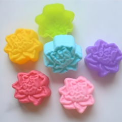[10 cup] Khuôn Silicon - Cup Set 5cm - M79 Hoa Sen
