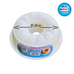 Khuôn Cơm Nhựa - Xôi - Thạch 18-21cm - CN06 - Xoắn Khía Mặt